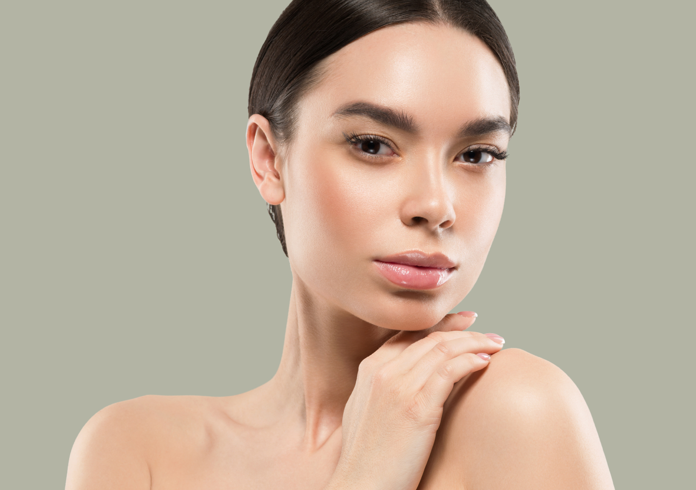 Non-hyaluronic acid injectable treatment being prepared for skin use
