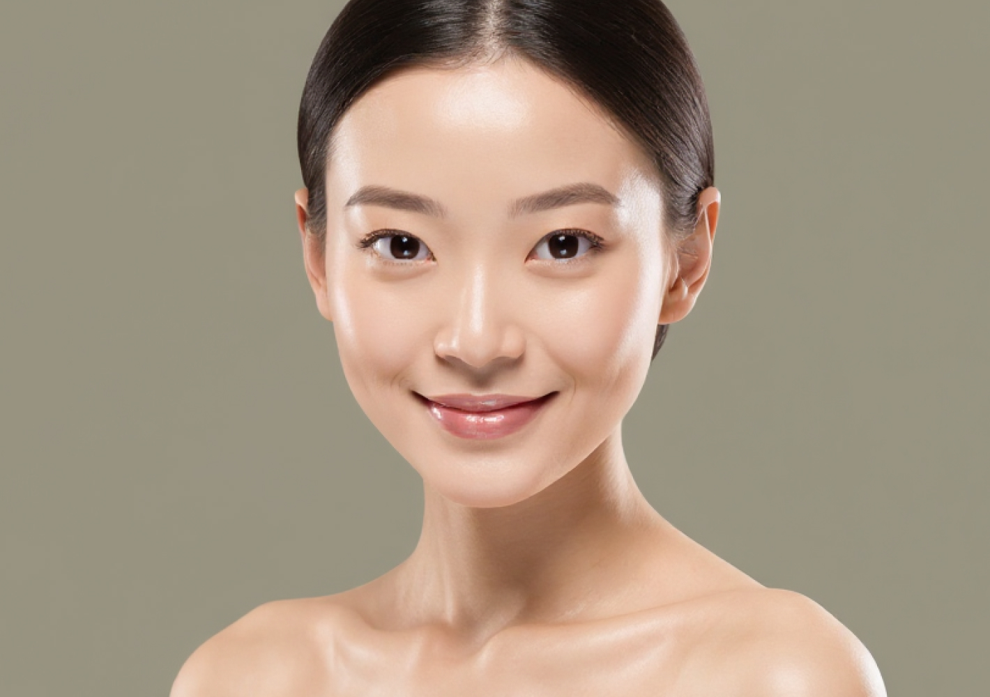 Non-surgical facial skin rejuvenation procedure in progress