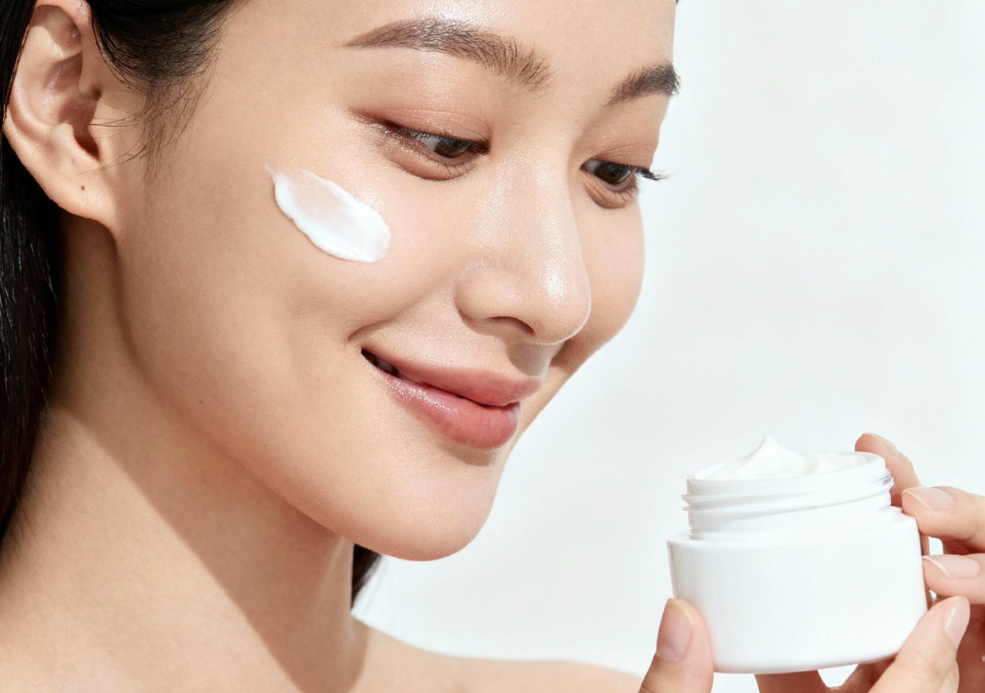 Medical-grade skincare products displayed for in-clinic use